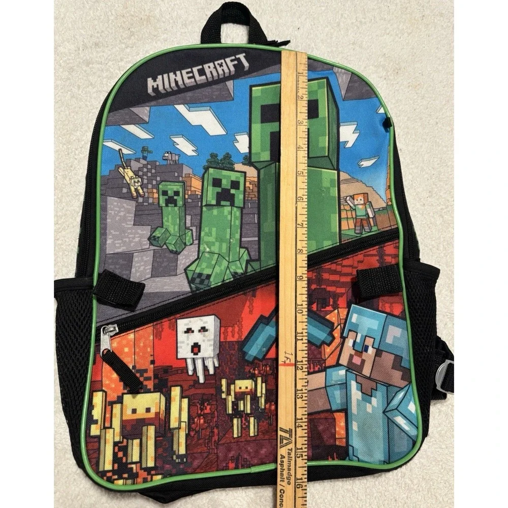Minecraft‎ 16 Inch Backpack With Cushions Straps